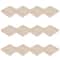 12 Pack: 5" Square Pinewood Plaque by Make Market®
